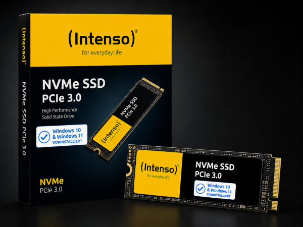 SSD Festplatte windows 10 / 11 Pro vorinstalliert M.2 PCIe NVMe Intenso