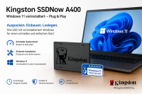 SSD Festplatte Kingston SSDNow A400 windows 10 / 11 Pro...