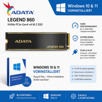 SSD Festplatte ADATA LEGEND 860 windows 10 / 11 Pro...